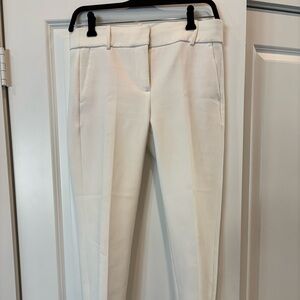 JCrew hard to find white Cameron cropped pants-NWOT